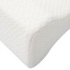 vidaXL Knee Pillow Balts Atmiņas putas un poliesters 26 x 21,5 x 15 cm
