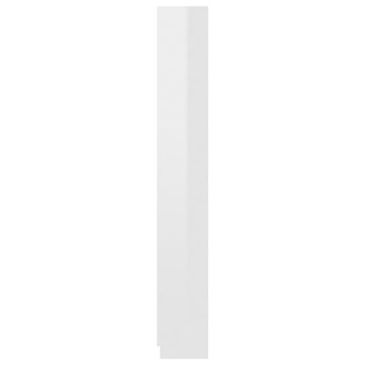 vidaXL 5-līmeņu grāmatu plaukts, balts, 60x24x175 cm, skaidu plāksne