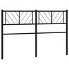vidaXL rezerves galvgalis, metāls, melns, 135 cm