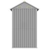 vidaXL dārza šķūnis, gaiši pelēks, 192x152,5x237 cm, cinkots tērauds