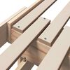 vidaXL Gultas rāmis Brūna 80 x 200 cm Inženierijas koks