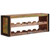 vidaXL Vīna plaukts Brūna 120 x 45 x 33 cm Ciets atjaunots koks