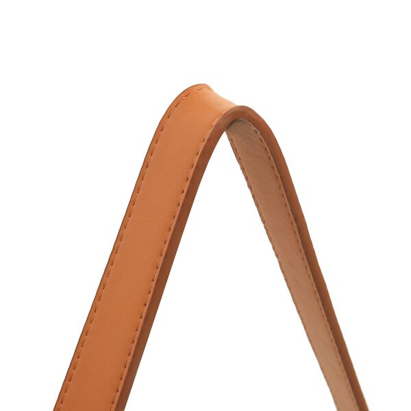 vidaXL sienas spogulis ar siksnu, 40 cm, sudraba krāsā