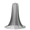 vidaXL Moskītu siets gultai 156 mesh Melns ⌀56 x 220 cm Poliesters