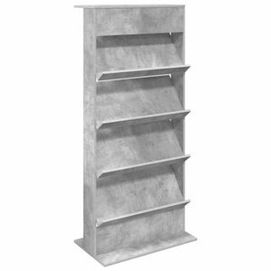vidaXL Žurnālu statīvs Betona pelēks 70 x 41 x 156 cm