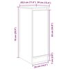 vidaXL apavu skapītis, balts, 29,5x34x76 cm, inženierijas koks
