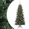 vidaXL Mākslīgā Ziemassvētku egle ar bumbiņu 180 cm 300 LED