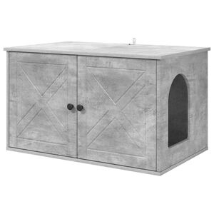vidaXL Kaķu māja Betons 85 x 55 x 50,5 cm Inženierijas koks