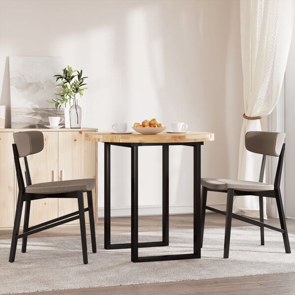 vidaXL galda virsma, &Oslash;80x4 cm, apaļa, akācijas masīvkoks