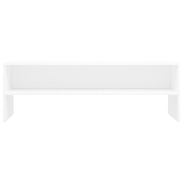 vidaXL TV skapītis, 120x40x40 cm, balts, inženierijas koks