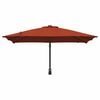 vidaXL Dārza parasols Sarkanbrūns 248,5 x 247,5 x 160 cm