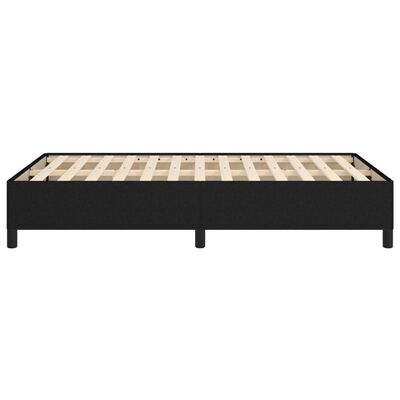 vidaXL gultas rāmis, melns, 120x200 cm, audums