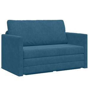 vidaXL Dīvāngulta Zila 124 x 71 x 78 cm Samts