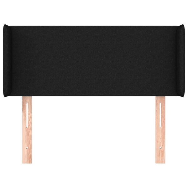 vidaXL galvgalis ar malām, 103x16x78/88 cm, melns audums