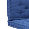 vidaXL pale&scaron;u dīvānu spilveni, 2 gab., zila kokvilna