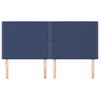 vidaXL galvgalis, zils, 200x5x118/128 cm, audums