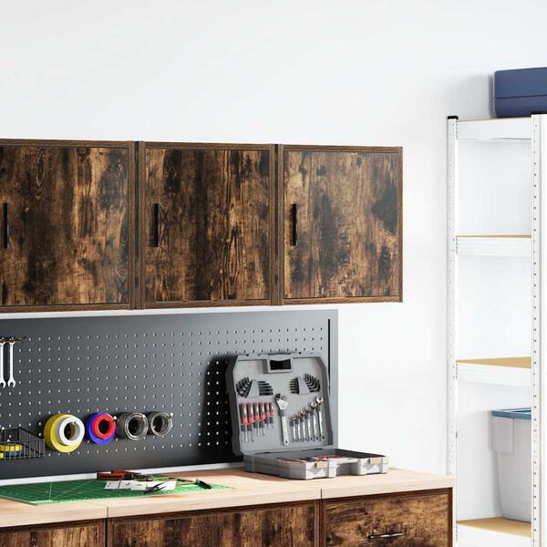 vidaXL garāžas sienas skapji, 2gab., ozolkoka krāsa, inženierijas koks