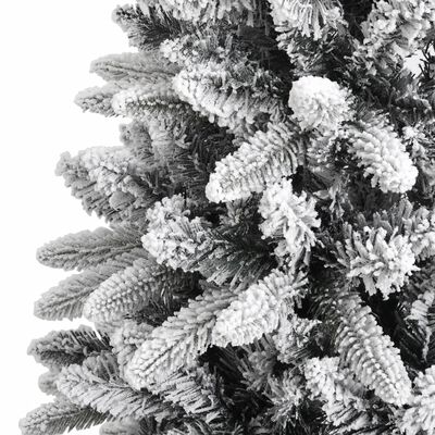 vidaXL mākslīgā Ziemassvētku egle ar sniegu, 150 cm, PVC&PE