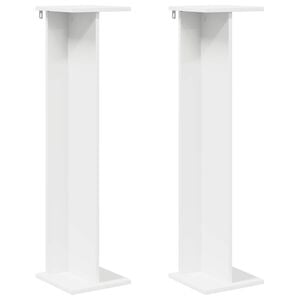 vidaXL Augu statīvs Balts 25 x 25,5 x 100,5 cm Inženierijas koks
