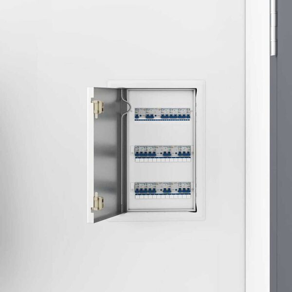 vidaXL Pieejas panelis Balts 33 x 23 x 3 cm Tērauds