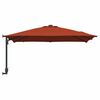 vidaXL Dārza parasols Sarkanbrūns 248,5 x 247,5 x 160 cm