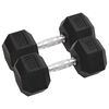 vidaXL hanteles, 2 gab., 15 kg, kopējais lējuma dzelzs