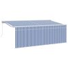 vidaXL Nolokāms markīze Zila 350 x 200 cm audums