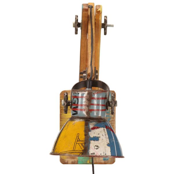 vidaXL sienas lampa, industriāls stils, krāsaina, apaļa, E27