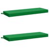 vidaXL Solā vaļņi SOEST 2 gab. 100% poliesters Zaļa 120 x 40 x 8 cm
