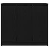 vidaXL kumode, melns ozols, 85x34x76 cm, inženierijas koks