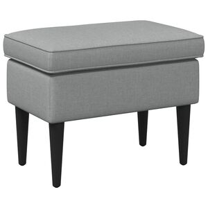 vidaXL Pēdu soliņ&scaron; Gai&scaron;i pelēka 55 x 35 x 41 cm Audums