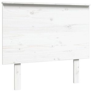 vidaXL gultas galvgalis, balts, 94x6x82,5 cm, priedes masīvkoks