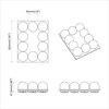 vidaXL Spoguļu gaismas 12 pcs Balts 4.5 x 4.5 x 4.8 cm Plastmasa