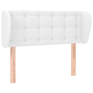 vidaXL galvgalis ar malām, 83x23x78/88 cm, balta mākslīgā āda