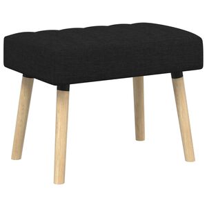 vidaXL Kanāla pūkains sols Melns 60 x 40 x 45 cm Audums