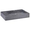 vidaXL izlietne, 58x39x10 cm, melns marmors