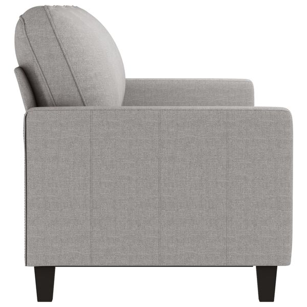 vidaXL trīsvietīgs dīvāns, gai&scaron;i pelēks audums, 180 cm