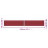 vidaXL izvelkams sānu aizslietnis, sarkans, 180x1200 cm