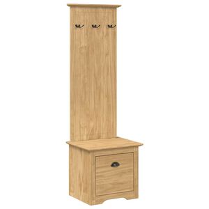 vidaXL Priek&scaron;nams skapis BODO Medus brūns 50 x 40 x 156,7 cm