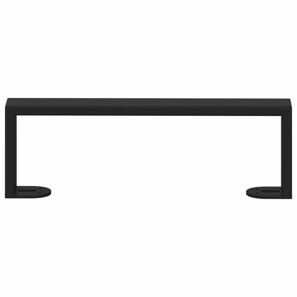 vidaXL Mēbeļu kājas 2 pcs Melna 311 x 40,5 x 100 mm Dzelzs