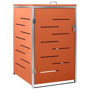 vidaXL nojume atkritumu konteineram, 69x77,5x115 cm, tērauds