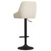 vidaXL bāra krēsli, 2 gab., krēmkrāsas samts