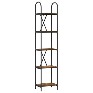 vidaXL Grāmatu plaukts 5 līmeņi 40 x 30 x 183 cm Inženierijas koks