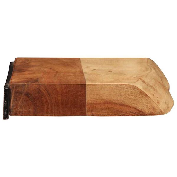 vidaXL sienas plaukti, 2 gab., 40x20x3,5 cm, akācijas masīvkoks