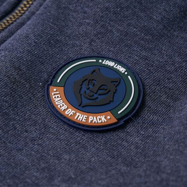 Bērnu jaka ar kapuci un rāvējslēdzēju, tum&scaron;i zils, 92