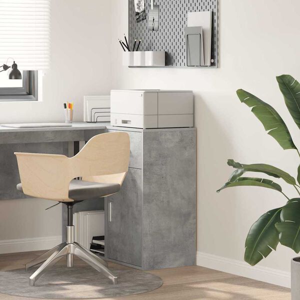 vidaXL Puse ar atvilktni Betona pelēks 38 x 34 x 75 cm