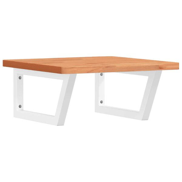 vidaXL izlietnes plaukts, stiprināms pie sienas, tērauds, dižskābardis