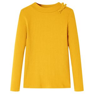 Bērnu krekls ar garām piedurknēm, dzeltenbrūns, 92