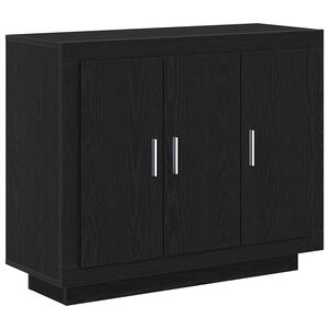 vidaXL Puse Melns ozolkoks 92 x 35 x 75 cm Inženierijas koks