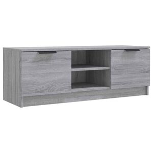 vidaXL TV skapītis, pelēka ozolkoka, 102x35x36,5 cm, inženierijas koks